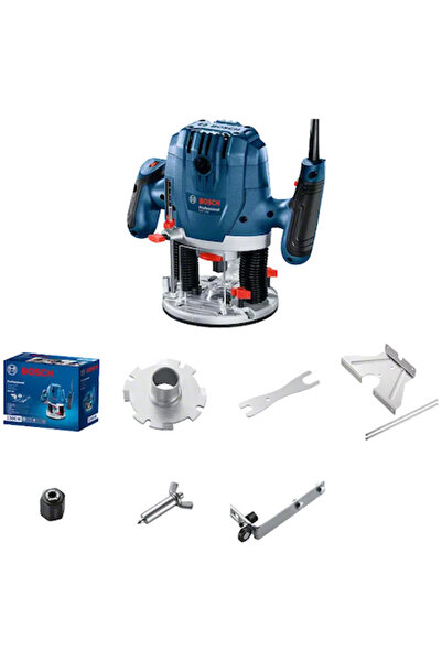 Bosch Professional Freză 06016B7000, 1300 W, 11.000–28.000 RPM, pensetă de 6–8 mm, accesorii incluse