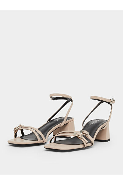 Raid By Styli Zinia Block Heel Sandals with Ankle Strap