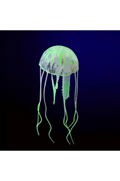 Choice3 قنديل بحر صناعي أخضر مضيء لتزيين أحواض السمك، نبات حي مضيء تحت الماء