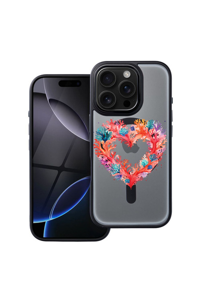 bestcase Carcasă MagSafe Shield pentru Apple iPhone 12 Pro, culoarea inimă de...