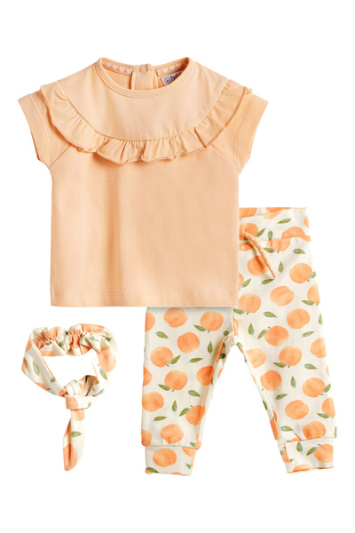 Dirkje By Styli Pack of 3 - Fruit Print Top, Leggings and Headband