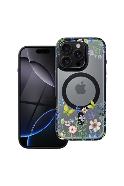 bestcase Θήκη MagSafe Shield για Apple iPhone 12 Pro, Λουλούδια Πεταλούδας, h...