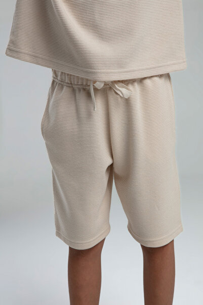 Alissa Boy's Cotton Knitted Fabric Crew Neck Bermuda Set