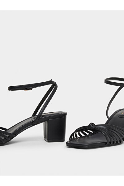 Raid By Styli Aanvi Strappy Knotted Block Heel Sandals