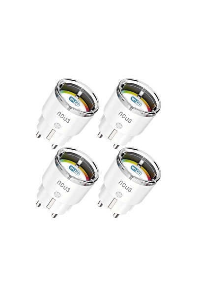Nous Smart WiFi socket with energy consumption monitoring, Nous, A1, 4 pcs.