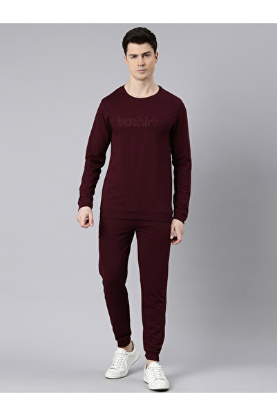 Bushirt By Styli Men Embroidered Loop Knit Sweatshirt and Joggers Set