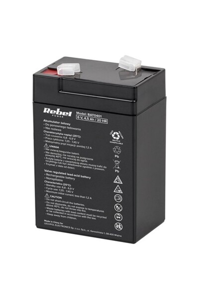 Rebel Baterie staționară, 6V Rebel, 4.5Ah, performanță excepțională.