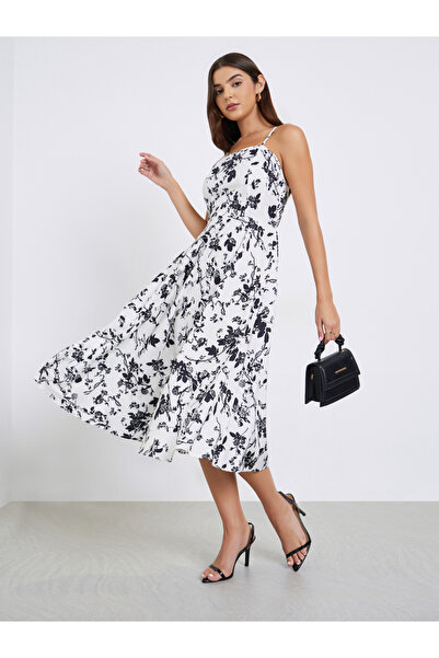 Take Two By Styli Floral Cami Midi Dress and Cardigan Co-ords