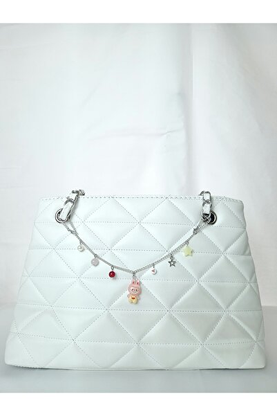LE&DA Accessory Labubu Doğal Taşlı Çanta Zinciri
