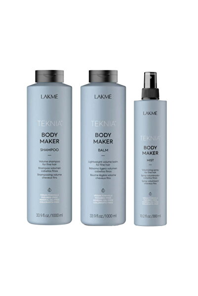 Lakme Set for oily and lackluster hair, Teknia Body Maker, Shampoo 1000ml + C...
