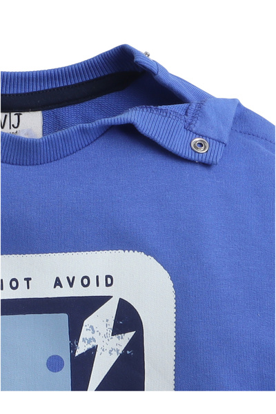 Victor and Jane By Styli Boys Cotton Sweatshirt and Joggers Set