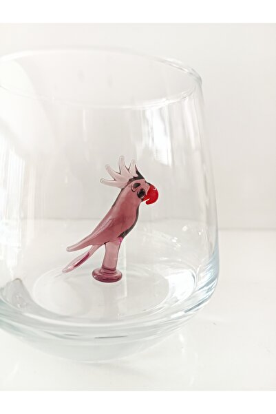 ADAMODART Parrot Glass Figured Water Cup - Single