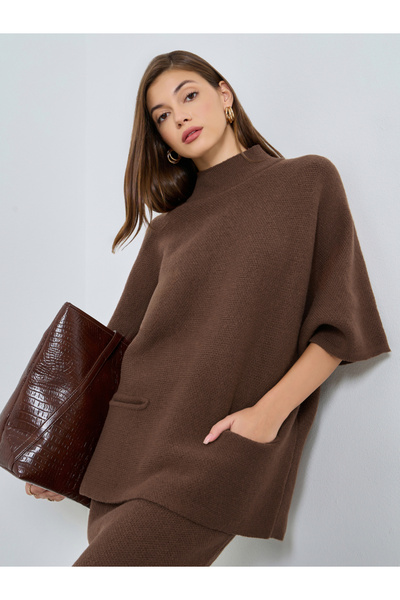 Styli Oversized Knit Sweater and Midi Skirt Co-Ords