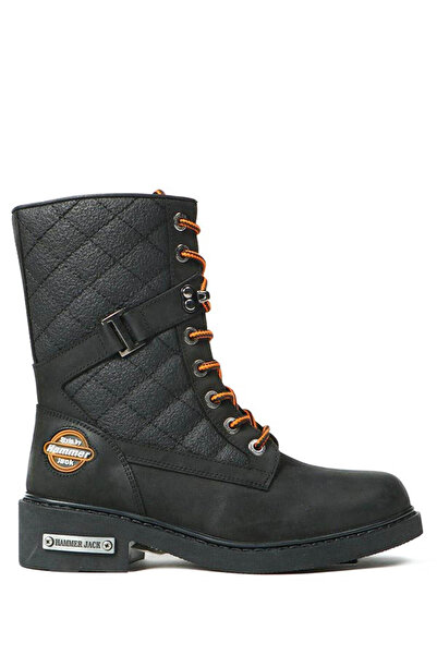 Hammer Jack Hakiki Deri Siyah Kadın Bot & Bootie 15945-Z