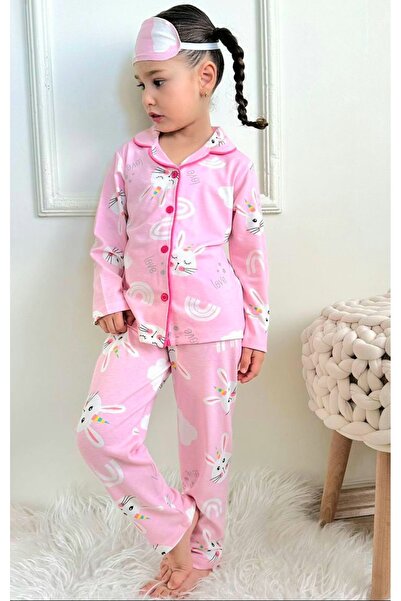 NURTOPU Σετ κοριτσίστικο κοστούμι ύπνου, μαλακό και ελαστικό βαμβακερό ύφασμα...