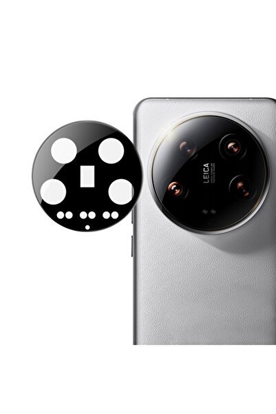 SOFAL Protector de cameră pentru Xiaomi 14 Ultra (H503), sticlă securizată, negru