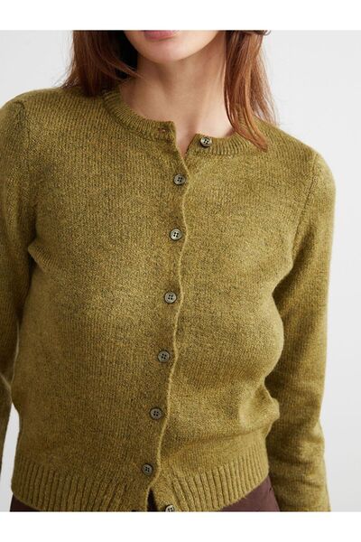 LC Waikiki Lcw Vision Crew Neck Women's Knitwear Cardigan