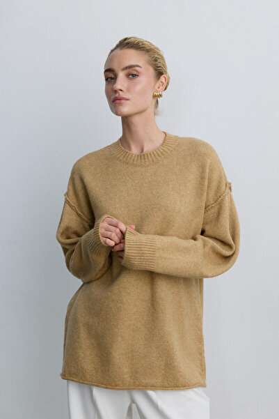 BE BLUE Tricot Sweater with Sand Stitch Detail