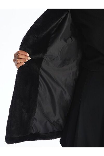 LC Waikiki Xside Jacket Collar Women's Plush Coat