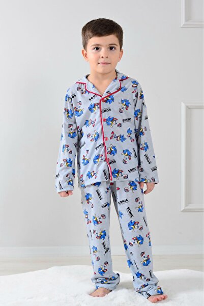 NURTOPU Boys' Suit, Top and Bottom Set, Suitable for Sleeping, Seasonal and Winter, Cotton Fabric, Soft and Flexible.