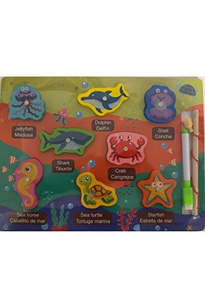 Educational 2-in-1 Set - Marine Animals Puzzle + Reusable Drawing Board (Model 3)