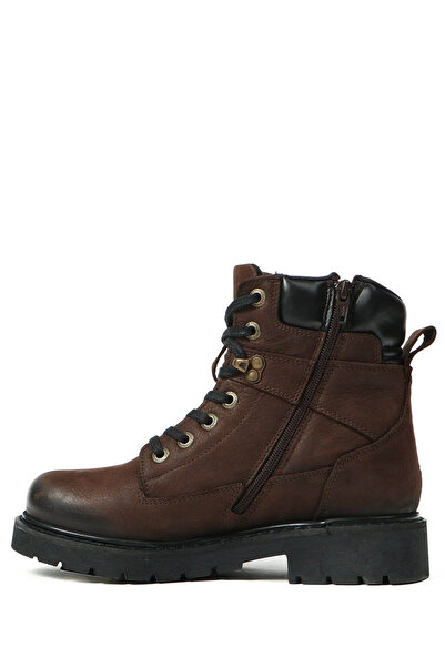 Hammer Jack Genuine Leather Nubuck Brown Women's Boots & Booties 18501-g