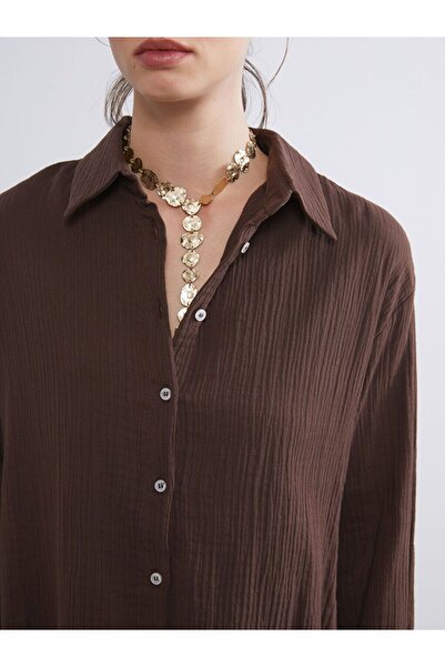 LC Waikiki LCW Vision Dokulu Müslin Kadın Gömlek