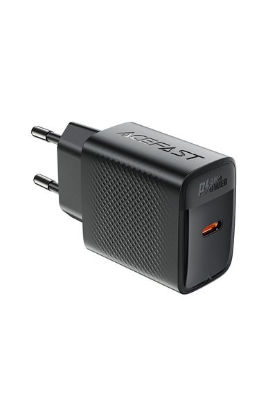 Acefast Încărcător pentru priză Type-C, PD25W, GaN, EU - (A104) - Negru