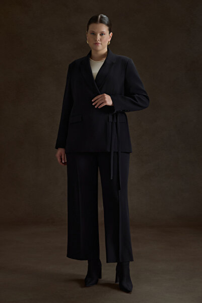 Aker Siyah Dokuma Pantolon