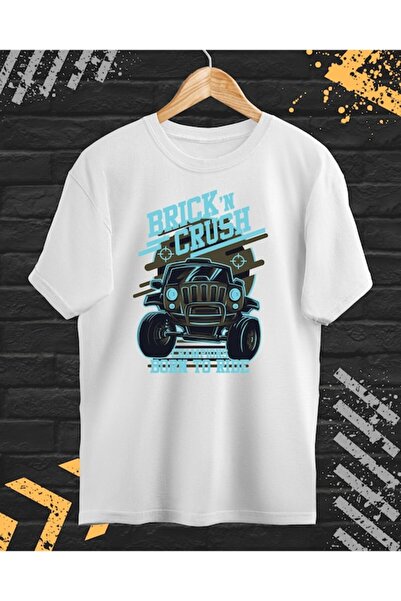 OEM Men's Printed T-Shirt "Born to Ride", Cotton, White, S (INTL)