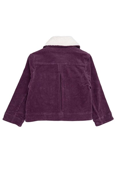 Ozmoz By Mukadder Özden Corduroy Purple Sport Cut Winter Boys' Jacket