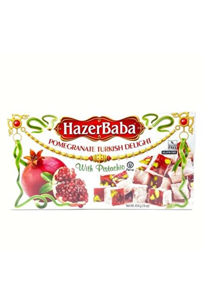 HazerBaba Turkish Delight with Pomegranate and Antep Pistachio