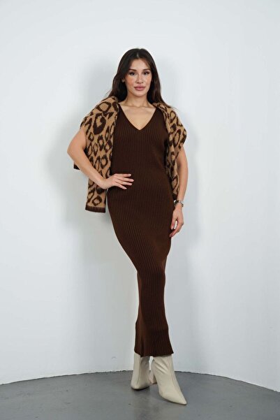 ANATOLIATEKSTILE 👗 Elegant knitted set – cardigan and midi skirt