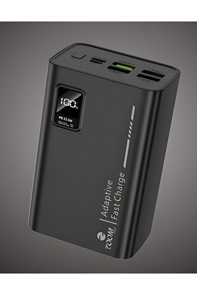 Zoom Plus باور بانك 30000 مللي أمبير في الساعة باور بانك عالي السعة وسريع الشحن | شحن سريع بمنفذي USB