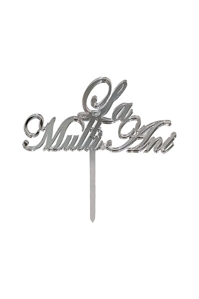 OEM Topper tort La multi ani, Promotional Print, LMA02B, oglinda acrilica arg...