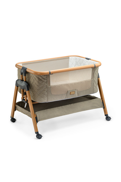 Onino Pat de dormit dublu DREAM.me, culoare Misty Taupe