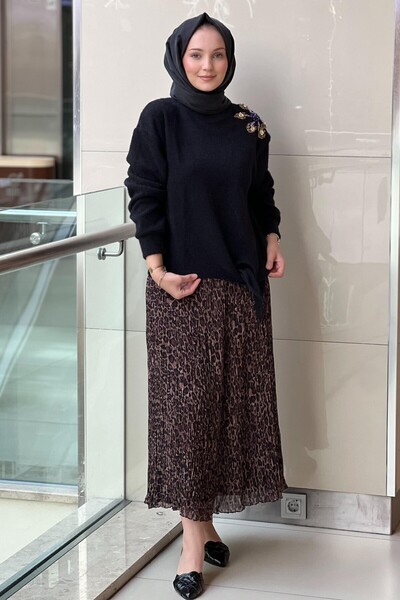 Missemramiss Μπλούζα 4870 Violette Fleur Angora