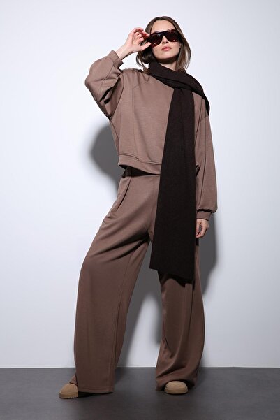 Antioch Beige Wide Leg Relaxed Women's Suit