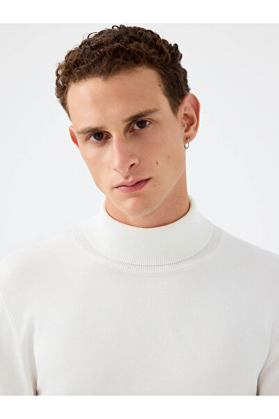 Loft Pulover alb pentru bărbați cu croială normală Lf2041623
