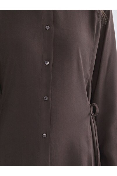 LC Waikiki Lcw Modest Modal Blend Shirt Dress