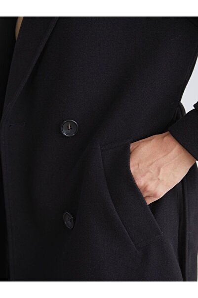 LC Waikiki LCW Vision Ceket Yaka Oversize Kadın Kaşe Kaban