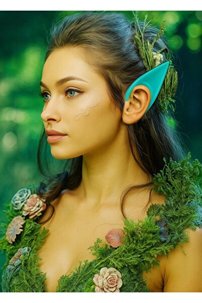 Parti Adresi Elf Kulakları Cadılar Bayram Kostüm Partisi Aksesuarı Fosforlu Neon Lateks