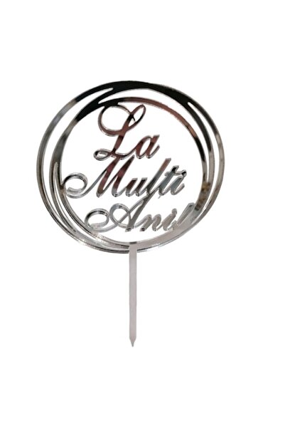 OEM Topper tort La multi ani, Promotional Print, LMA04B, oglinda acrilica arg...