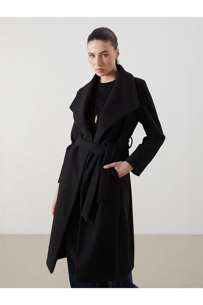 LC Waikiki Lcwaikiki Classic Jacket Collar Women's Stamp Coat