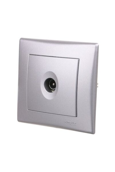 Schneider Electric Priza TV de capat Schneider Asfora, rama inclusa, alba