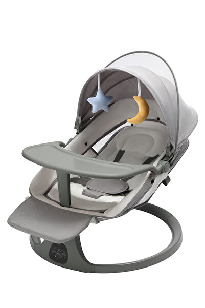 X SPRING Electric Baby Swing for Infants - Adjustable Baby Rocker Footrest