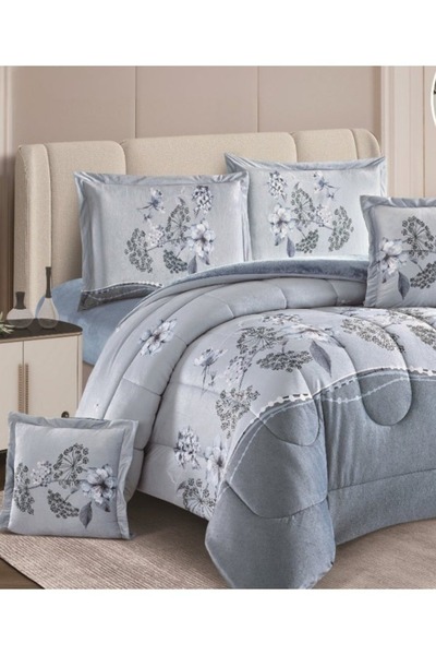 smart home Double-sided winter Comforter (velvet side & fur side) Filled bedspread, 4piece duvet set, 230x170cm
