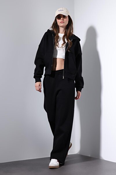 Antioch Black Zippered Hooded Women's Sweatshirt