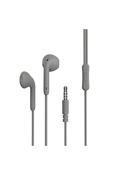 UnDePlus Kulakiçi ER06 3.5mm Jack Kulaklık Gri