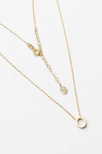 So CHIC... My Story Ö Harfi 18 Ayar Sarı Altın Kaplama 45 Cm Gümüş Kolye